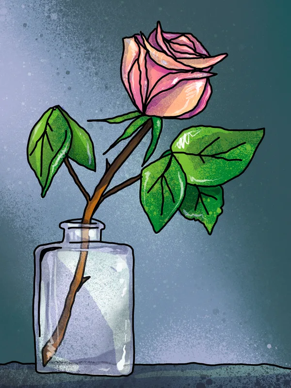 A rose.