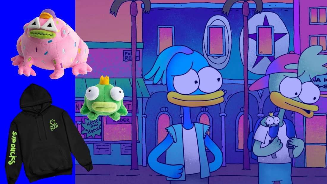 Frame from the SupDucks cartoon pilot