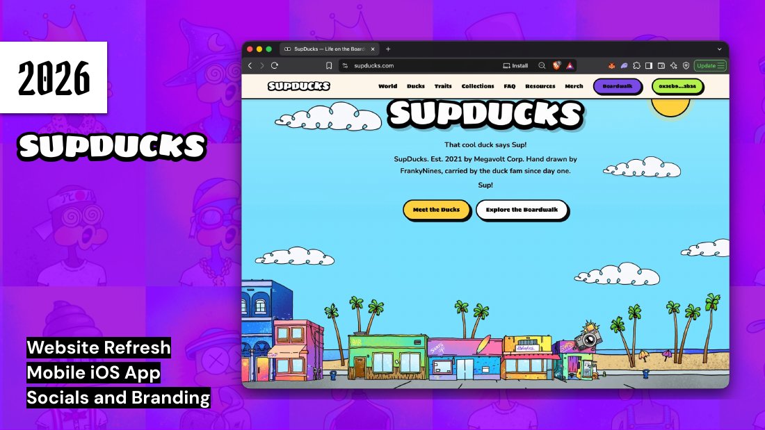 SupDucks website refresh